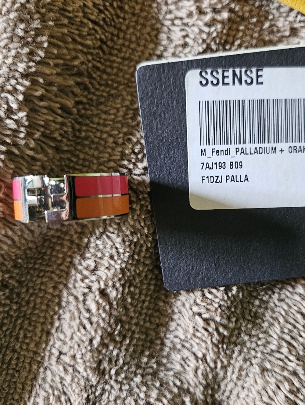 Authentic Fendi Band Ring in Silver